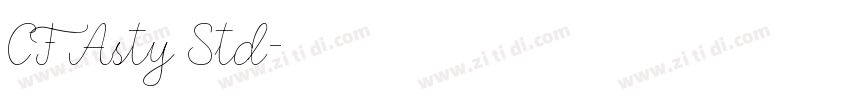 CF Asty Std字体转换
